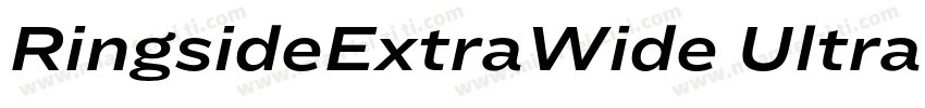 RingsideExtraWide Ultra字体转换